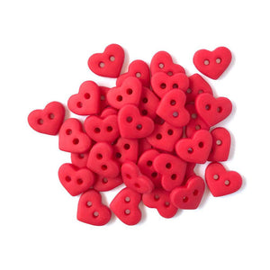 1/4in Tiny Heart Buttons image # 49184