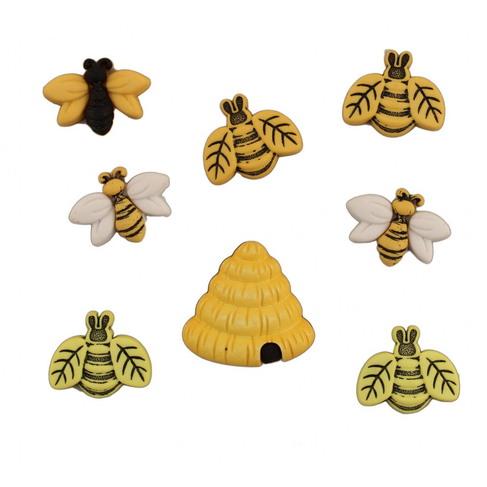 Buzzin Around Bee Buttons image # 48724