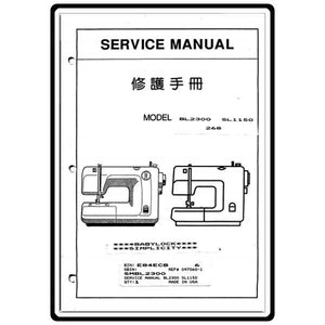Service Manual, Babylock BL2300 image # 5765