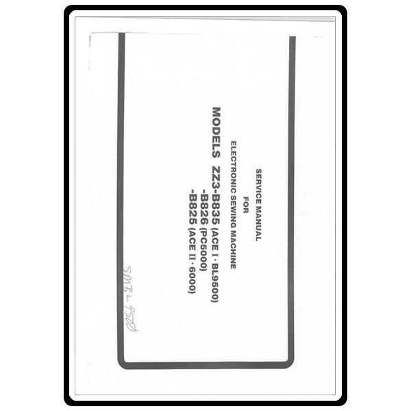 Service Manual, Babylock BL9500 image # 5792