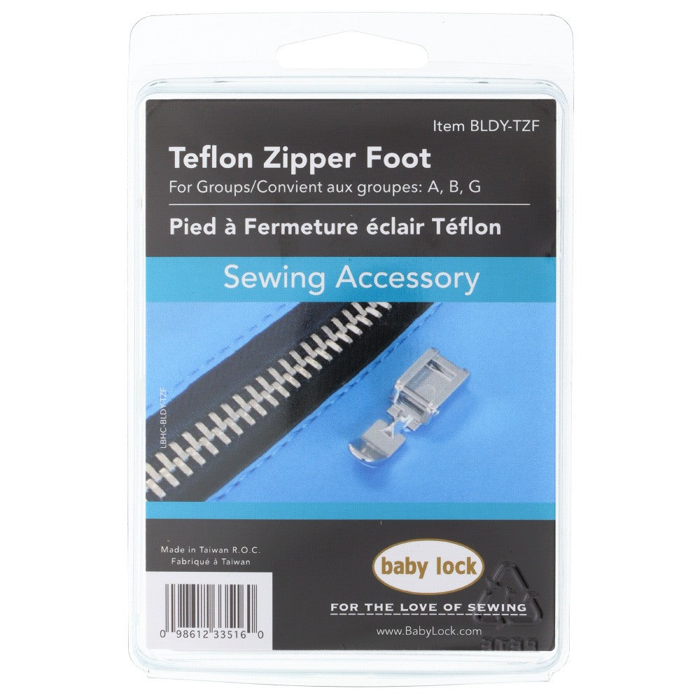 Teflon Zipper Foot, Babylock #BLDY-TZF image # 82630