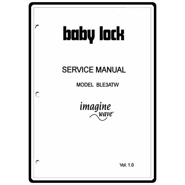 Service Manual, Babylock BLE3ATW Imagine Wave image # 22223