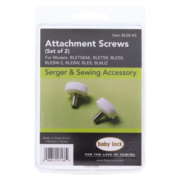 Attachment Screws, Babylock #BLE8-AS image # 85514