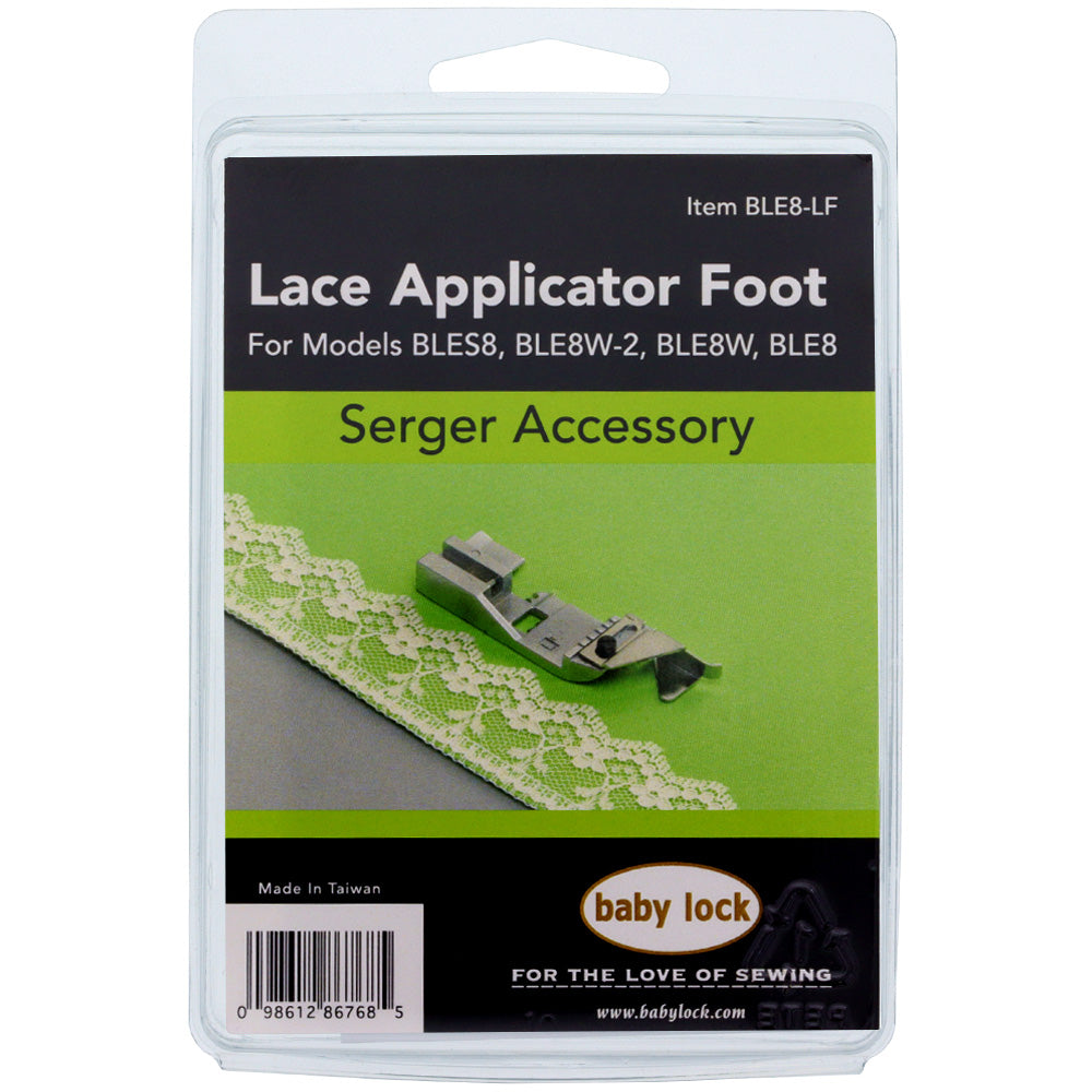 Lace Applicator Foot, Babylock #BLE8-LF image # 85844