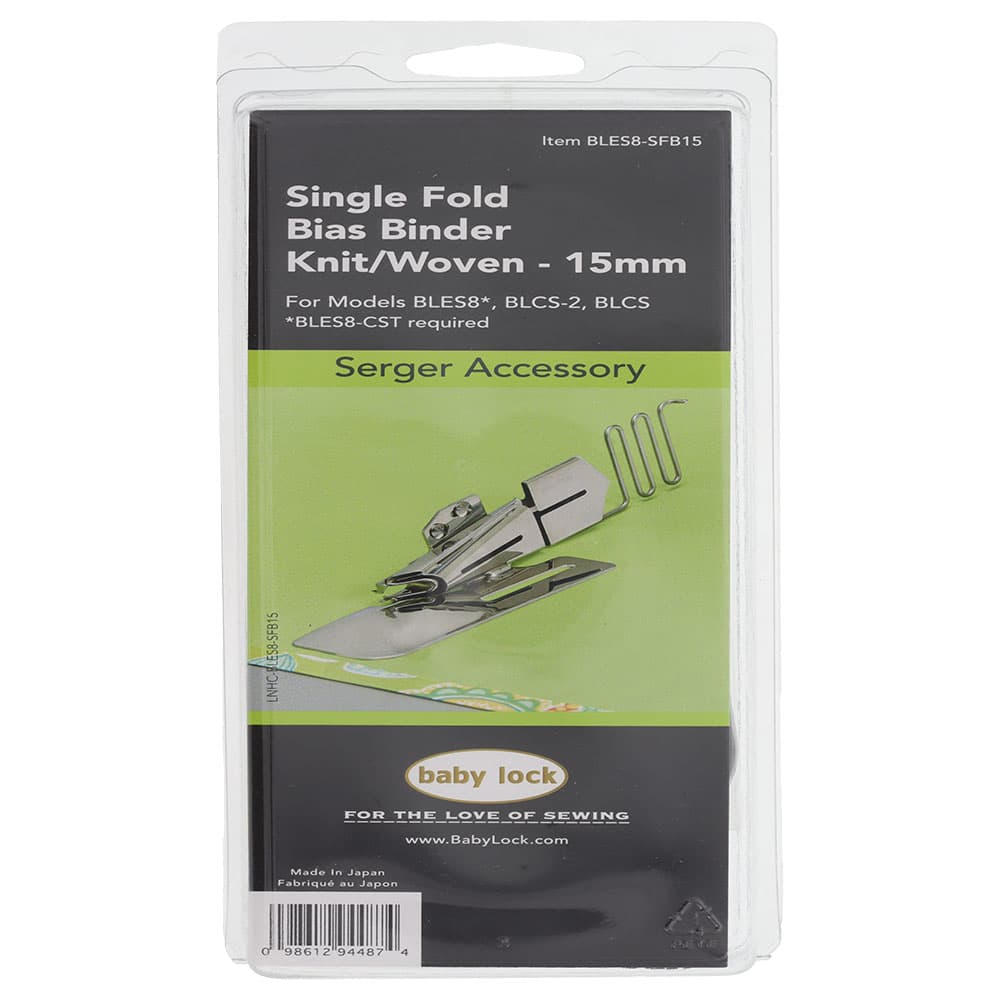 15mm Single Fold Bias Binder, Babylock #BLES8-SFB15 image # 106950