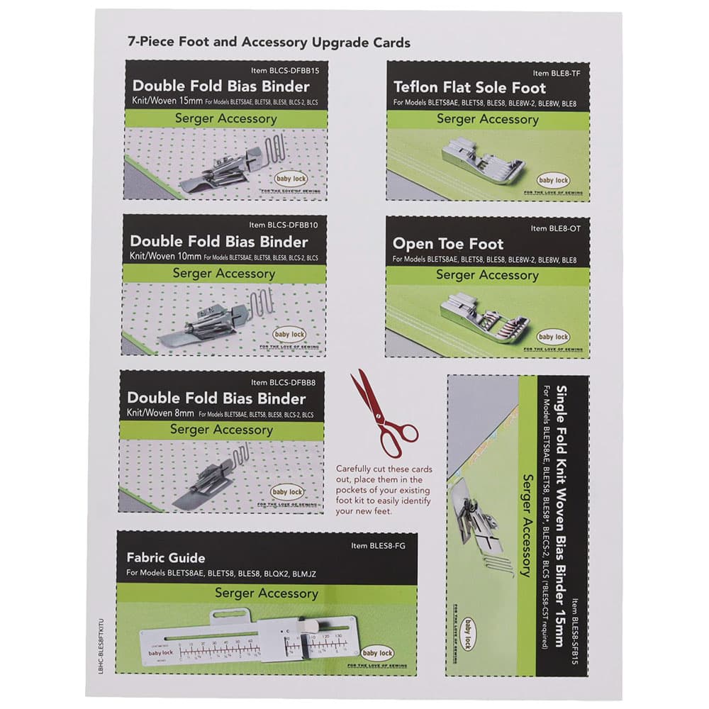 7 Foot Upgrade Kit, Baby Lock #BLES8FTKITU image # 107609
