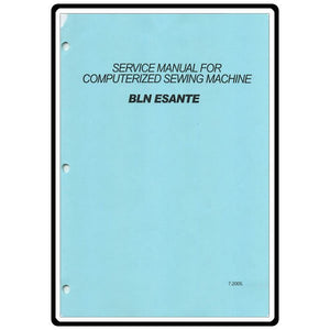 Service Manual, Babylock BLN Esante image # 22226