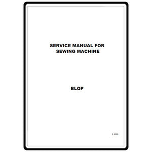 Service Manual, Babylock BLQP Quilter's Choice Pro. image # 22227