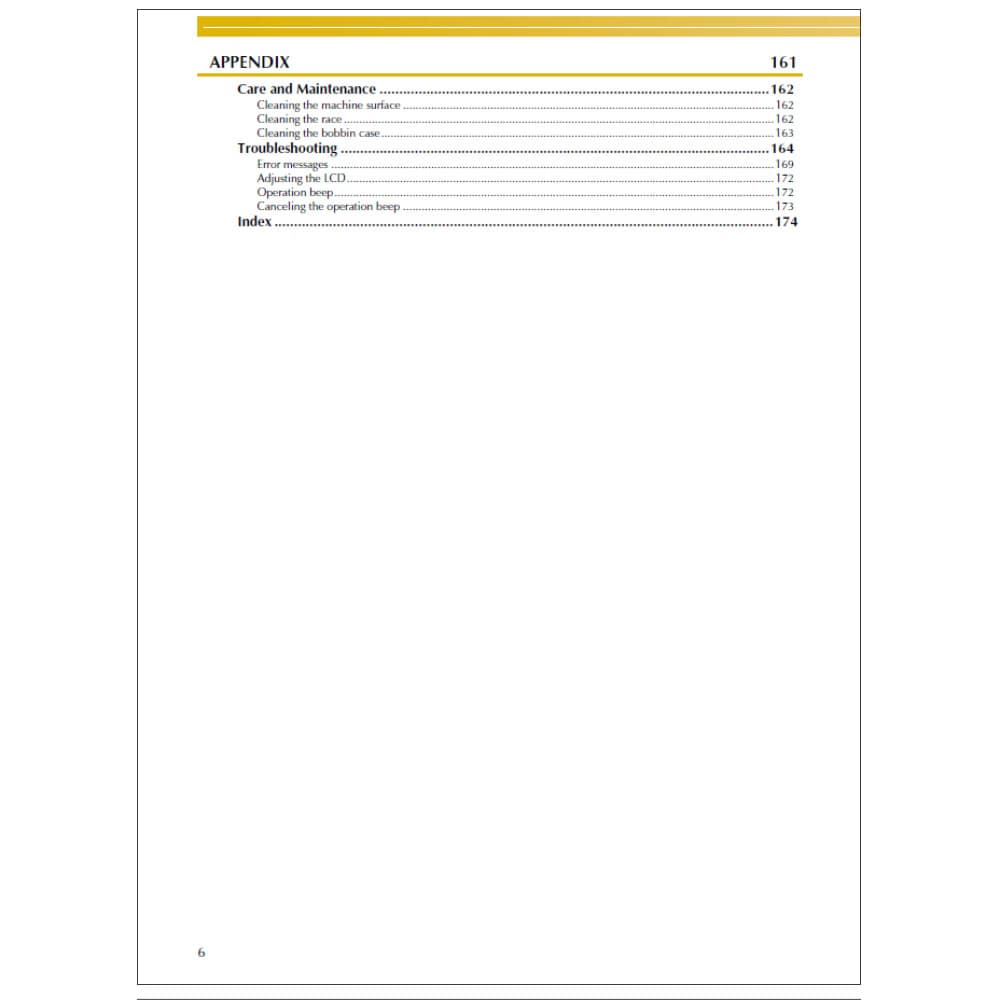 Babylock BLR Ellure Instruction Manual image # 121518