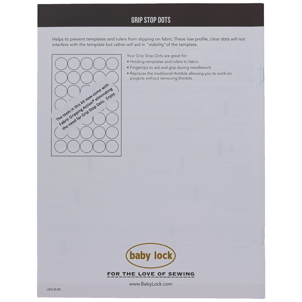 1/4" High Shank Acrylic Ruler Set, Babylock #BLRK-HSLA image # 107707