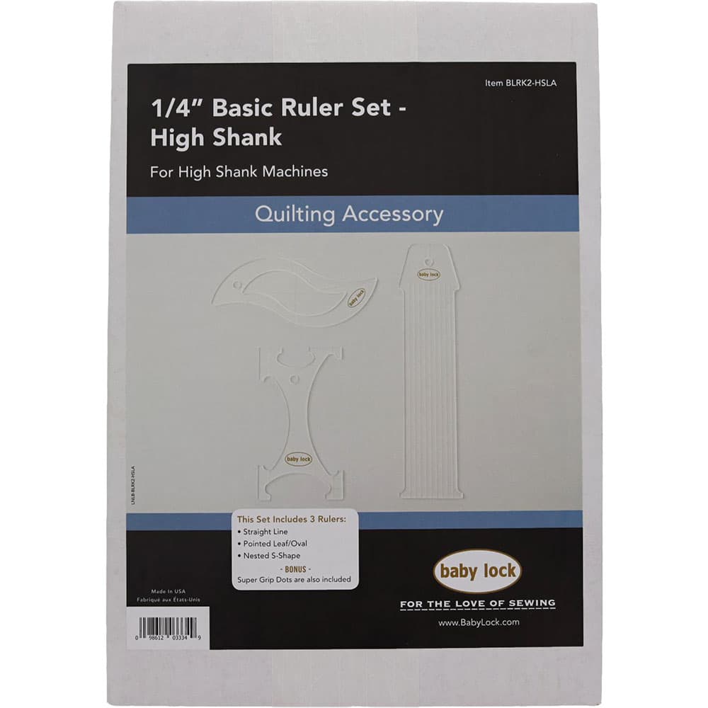 High Shank & Long-Arm Ruler Set (1/4"), Babylock #BLRK2-HSLA image # 107730