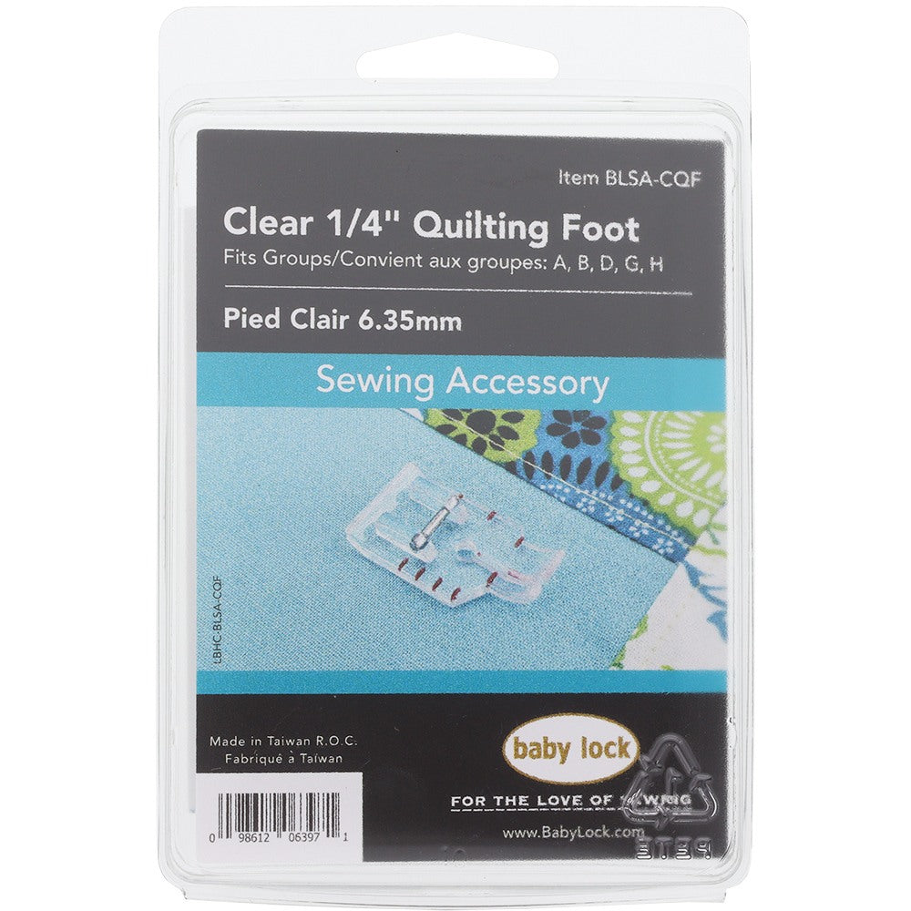 Clear 1/4" Foot, Babylock #BLSA-CQF image # 78849