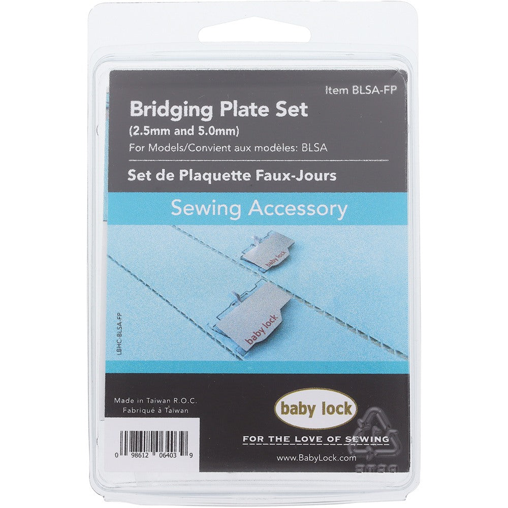 B Riding Plate Bridging Plate Set (2.5mm & 5mm), Babylock #BLSA-FP