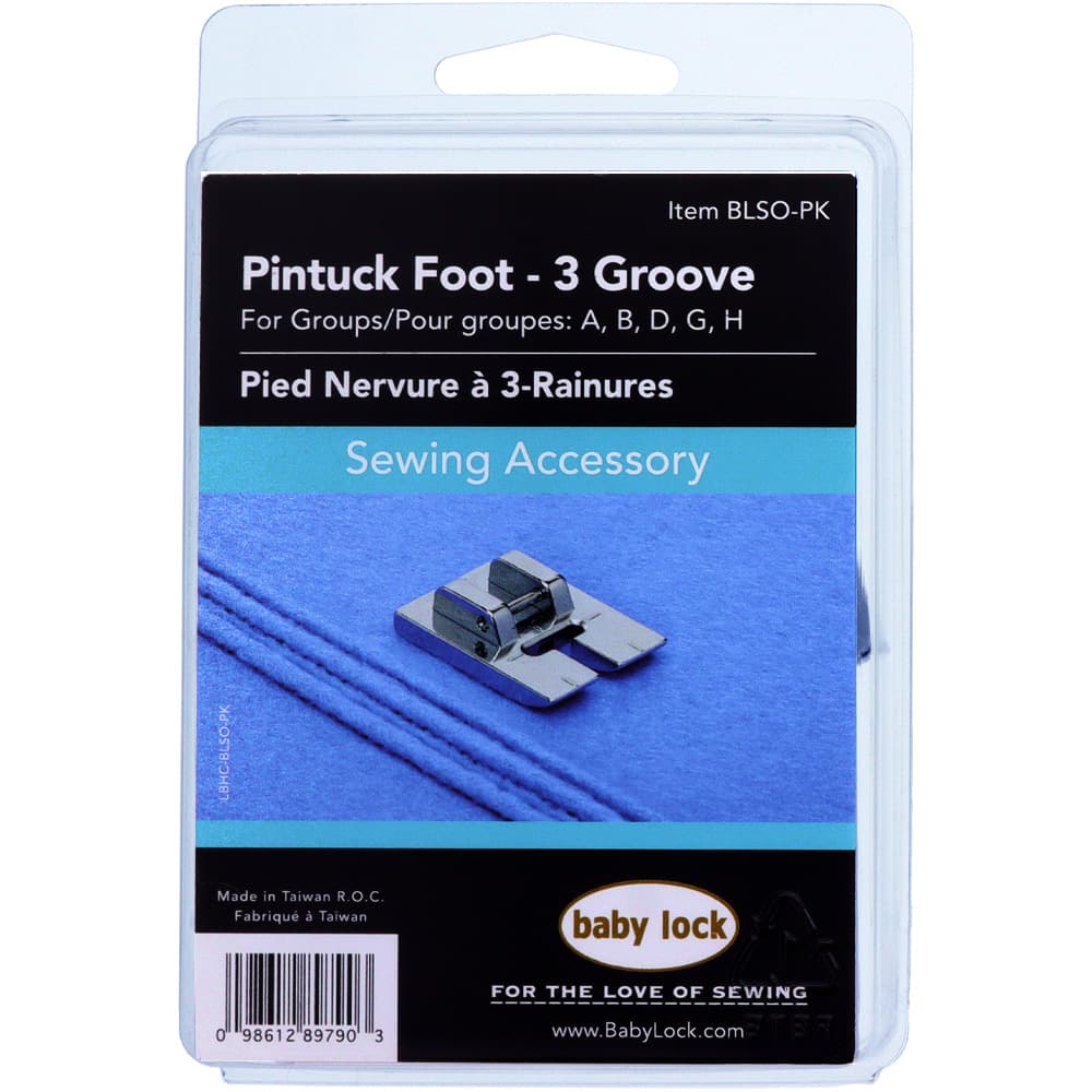 3-Groove Pintucking Foot, Babylock #BLSO-PK image # 91054