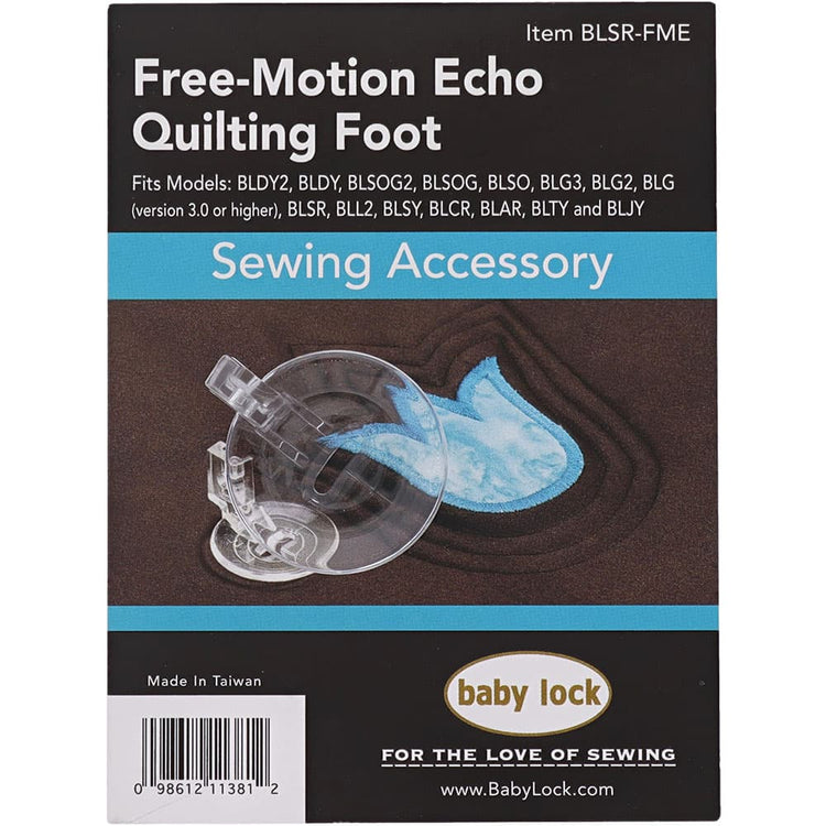 Free Motion Echo Quilting Foot, Brother & Babylock image # 107817
