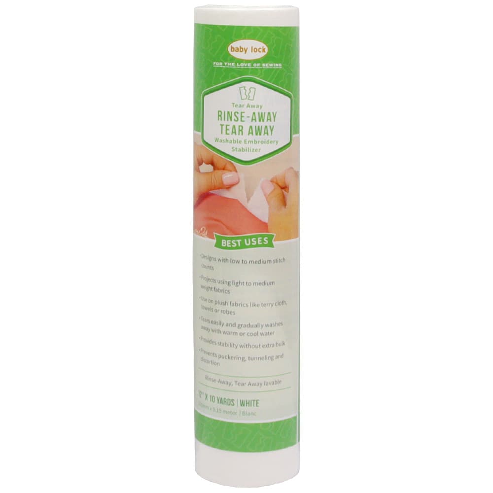 Babylock Rinse & Tear-Away Stabilizer - 12"x10yds image # 91906