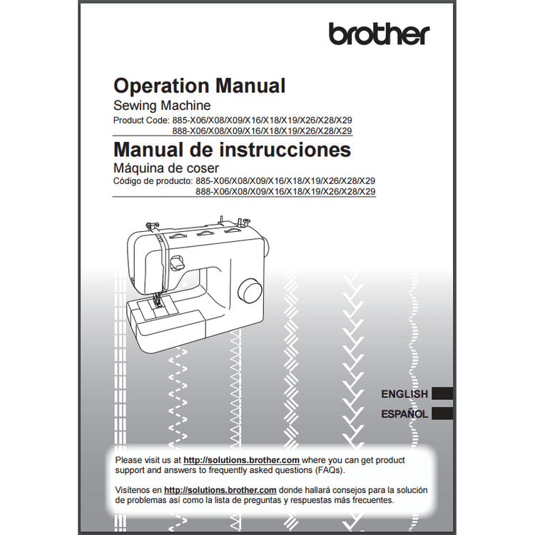 Instruction Manual, Brother BM3850 image # 30261