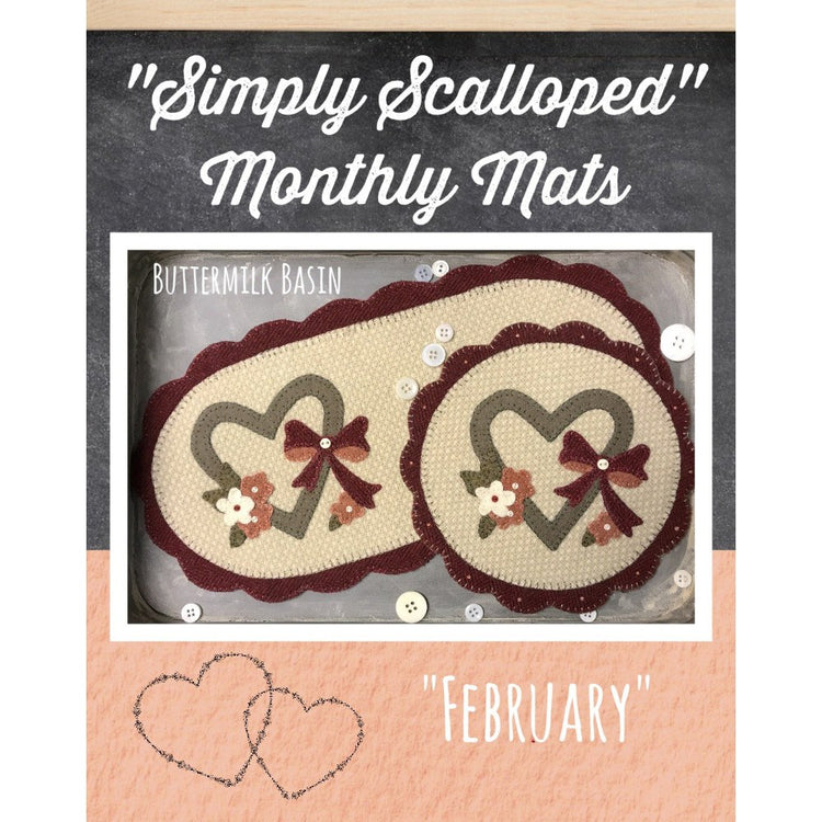 Simply Scalloped Mats, Thru the Year - February image # 49791