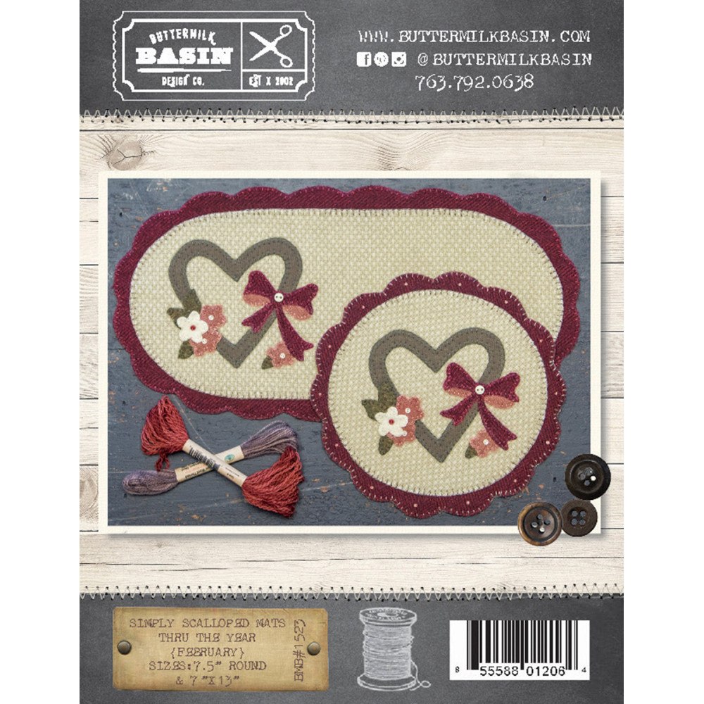 Simply Scalloped Mats, Thru the Year - February image # 49792