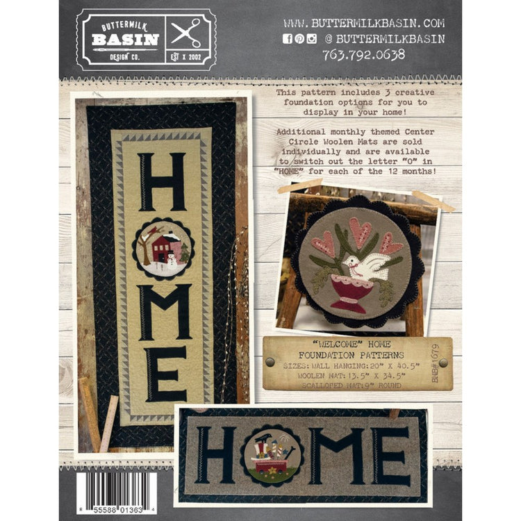 Welcome Home Wall Hanging Pattern image # 56993