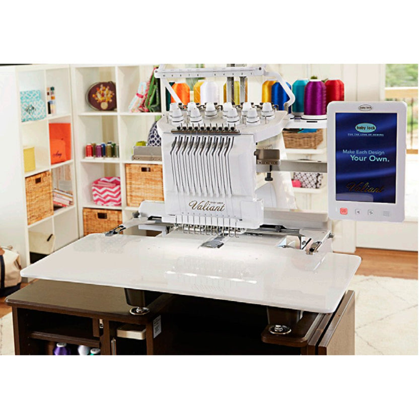 Babylock BMV10 Valiant (BMV10ENT) Embroidery Machine and Table