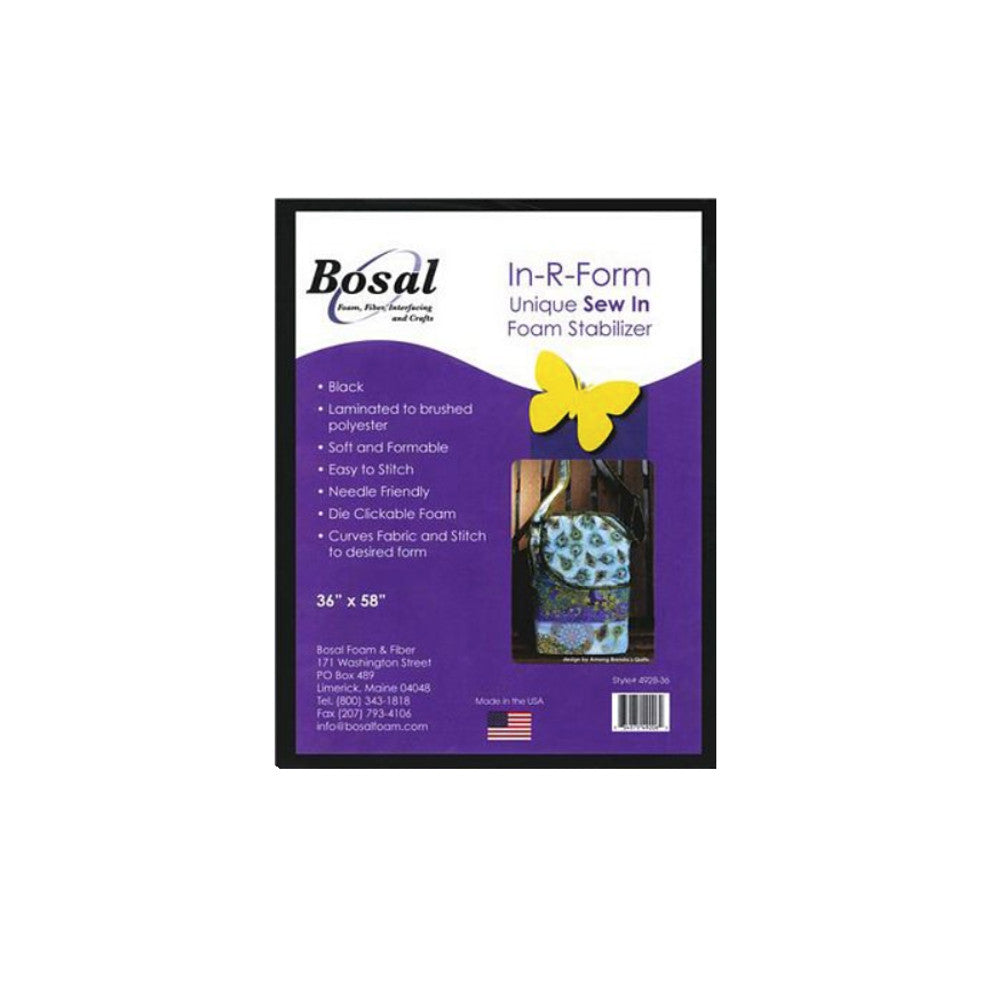 Bosal In-R-Form Sew-In - Black - 36" x 58" image # 43792