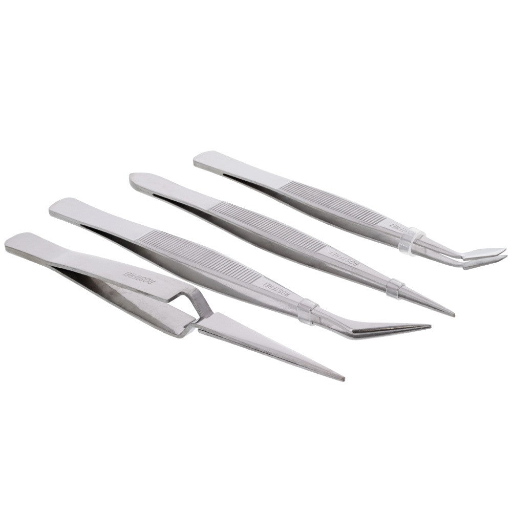 Stainless Steel Tweezer Set (4-pc) #BT-012 image # 81812