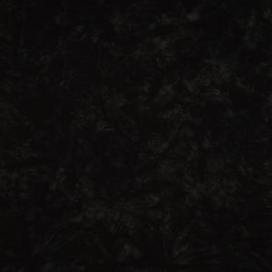 A close-up of a dark, mottled fabric with a subtle pattern in black and very dark gray.