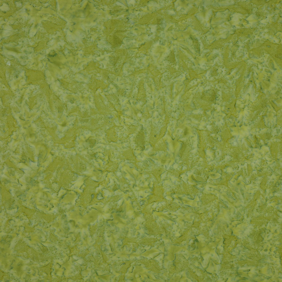 A close-up texture of a green fabric or wallpaper material with a mottled, organic pattern.