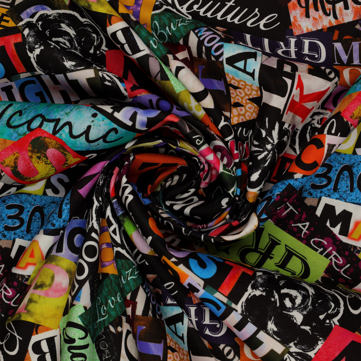 Grunge Gone Glam Fabric Collection - Fashionably Loud Color Splash: swirled BX17341-99