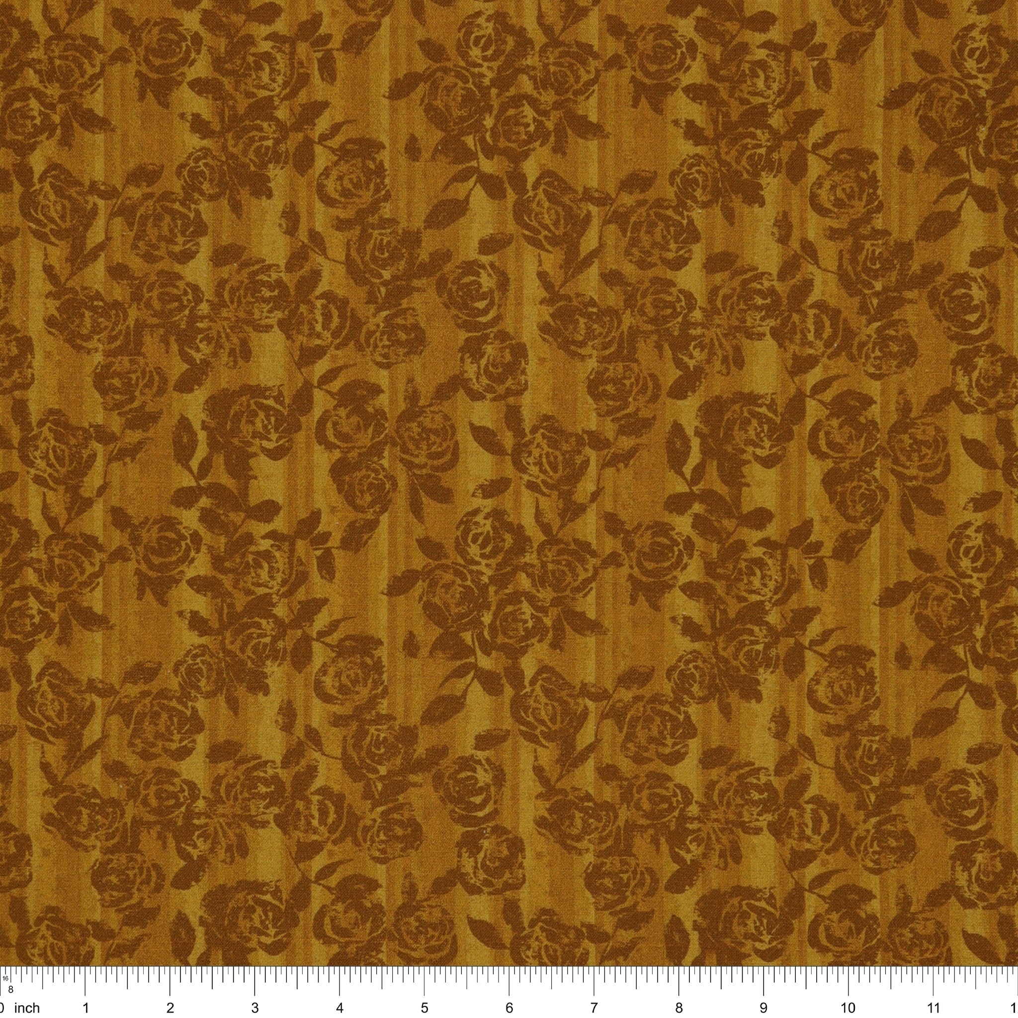 Grunge Gone Glam Fabric Collection - Gilded Garden Maize: with ruler for scale BX17345-33