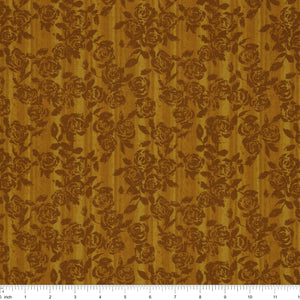 Grunge Gone Glam Fabric Collection - Gilded Garden Maize: with ruler for scale BX17345-33