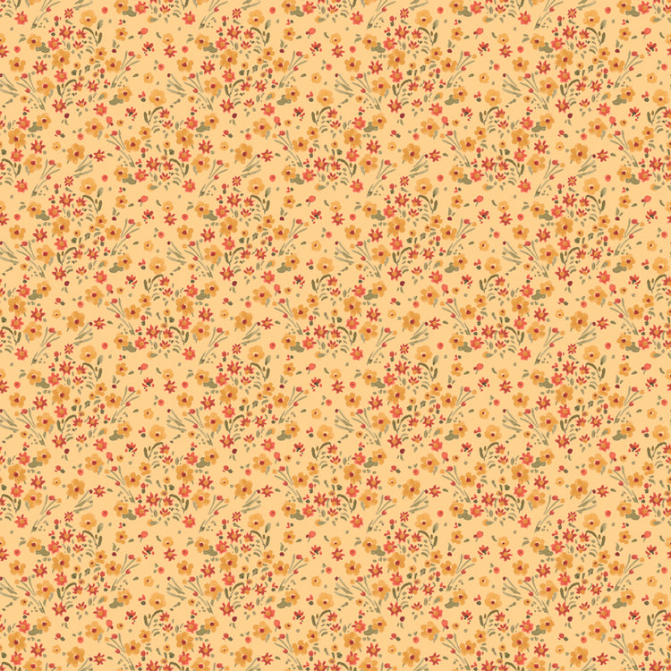 Sketchbook Fabric Collection - Blossoms Sunny