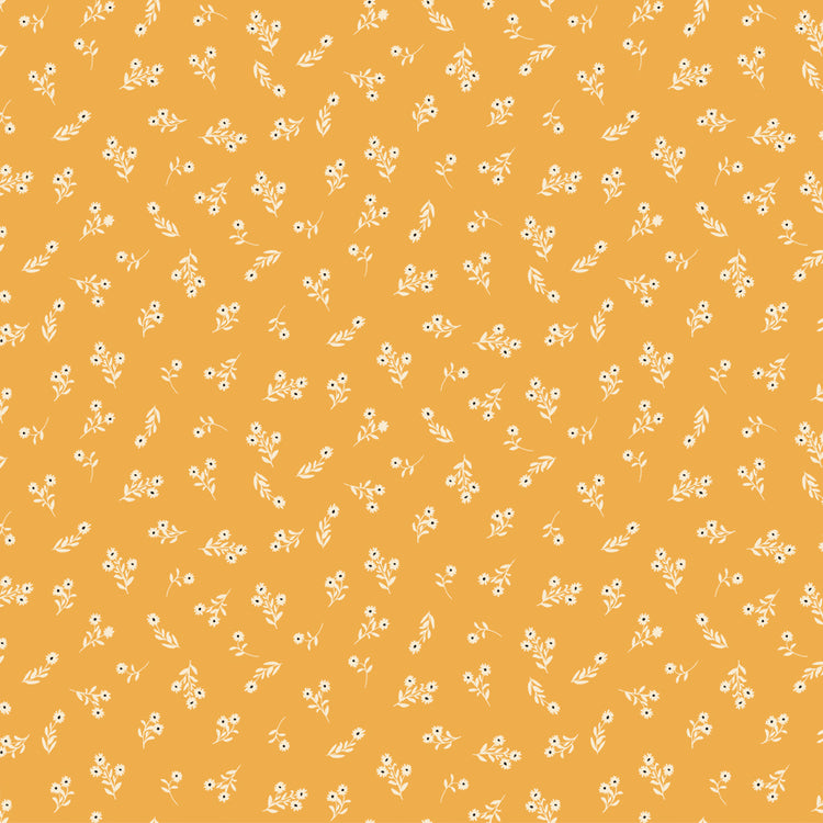 Lil' Farm Friends Fabric Collection - Posies Marigold