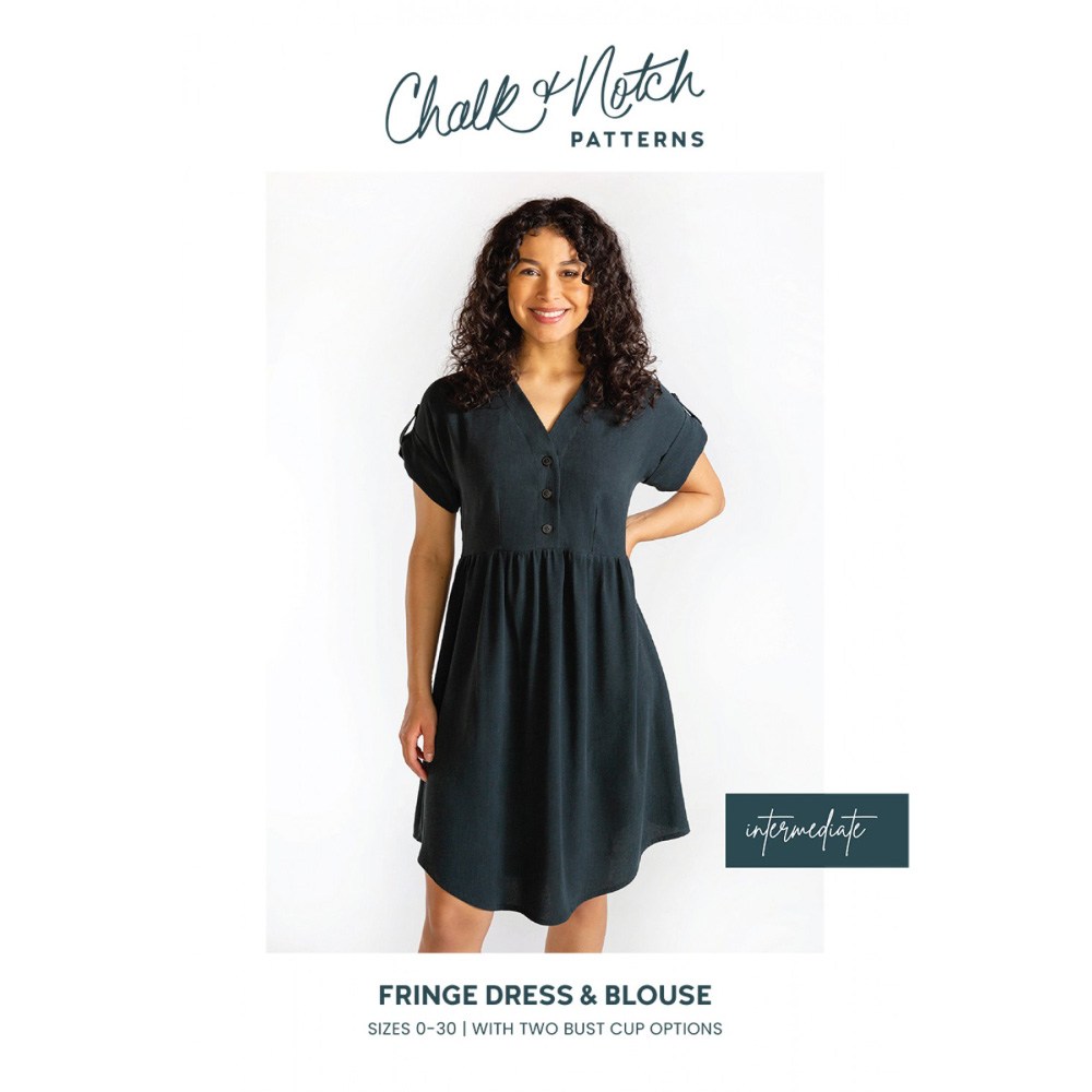 Chalk & Notch Fringe Dress & Blouse Pattern image # 83108