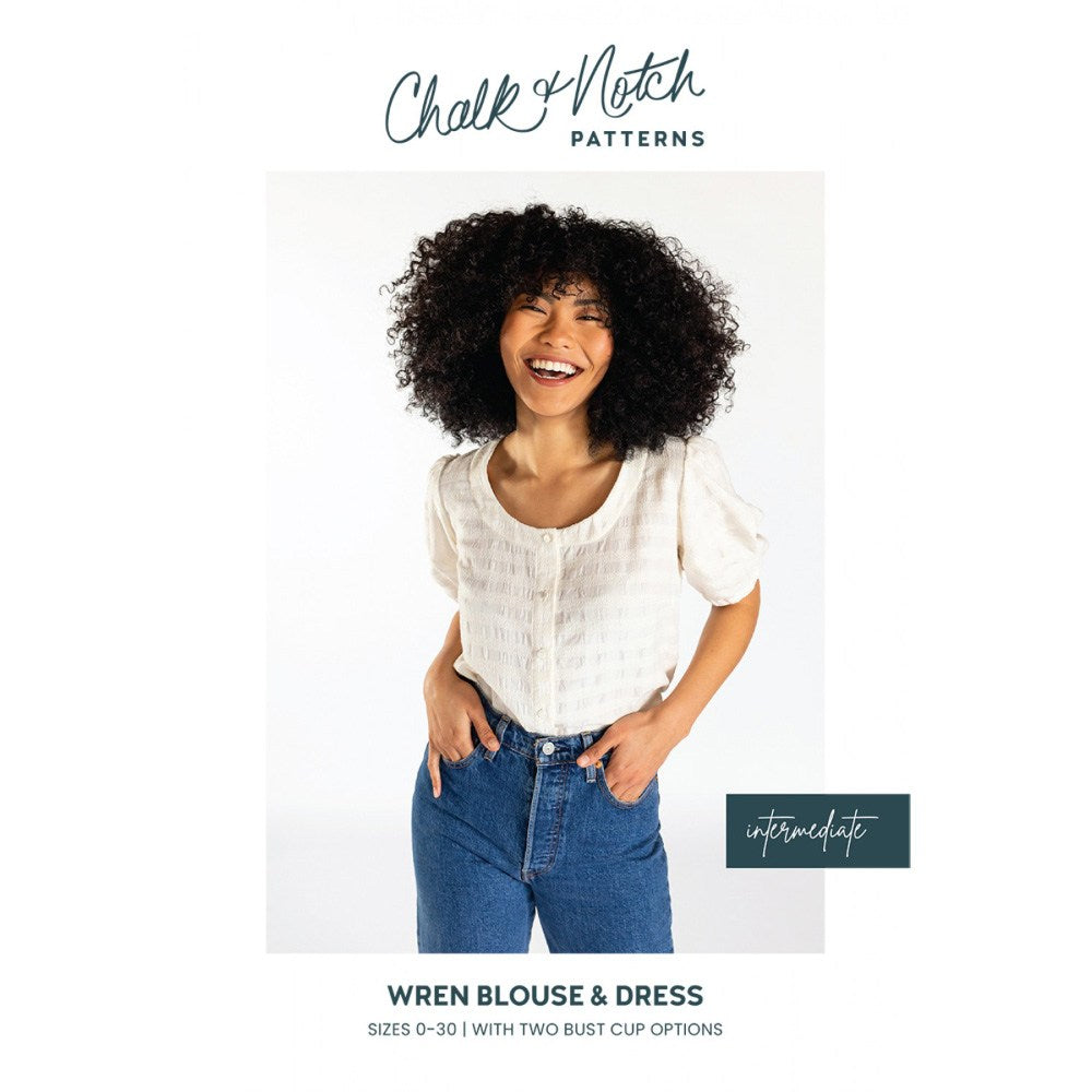 Chalk & Notch Wren Blouse & Dress Pattern image # 83140