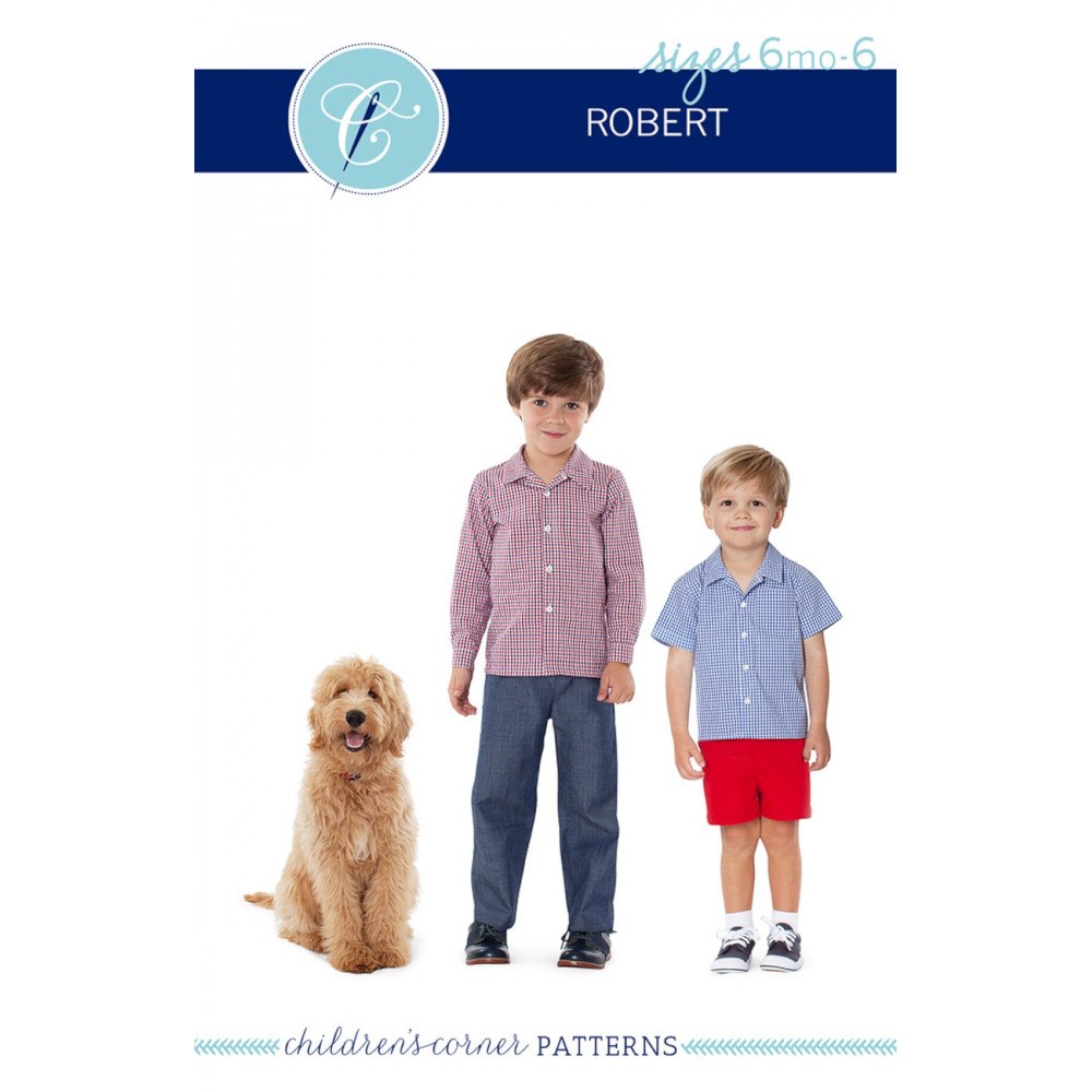 Robert Shirt and Pant Pattern - 6 Months to 6 Years