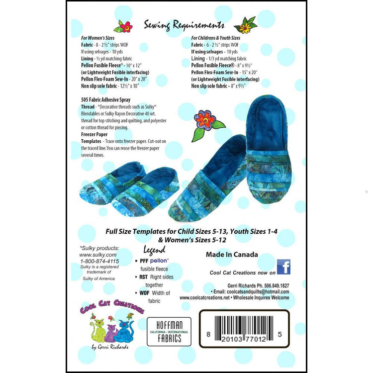Mommy & Me Slippers Pattern, Cool Cat Creations image # 40011
