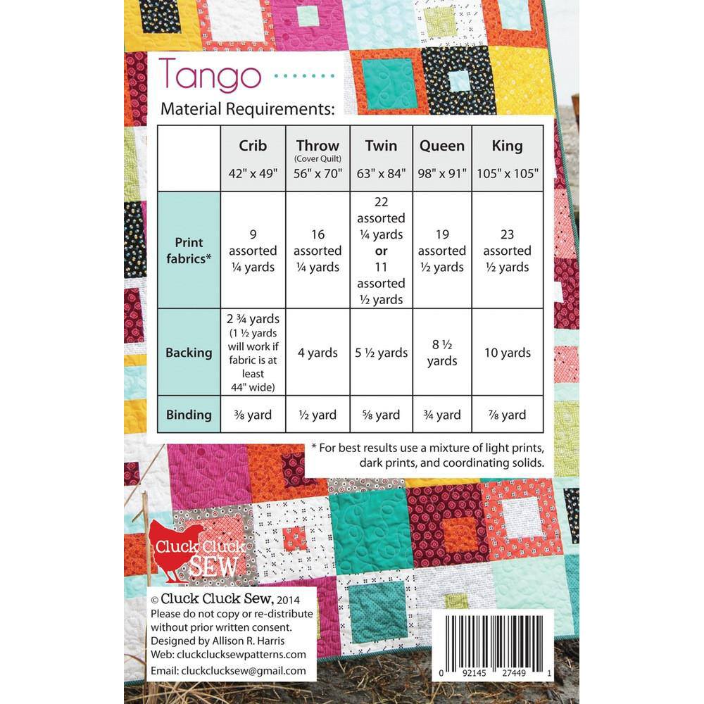 Pattern Tango Tango Quilt Pattern