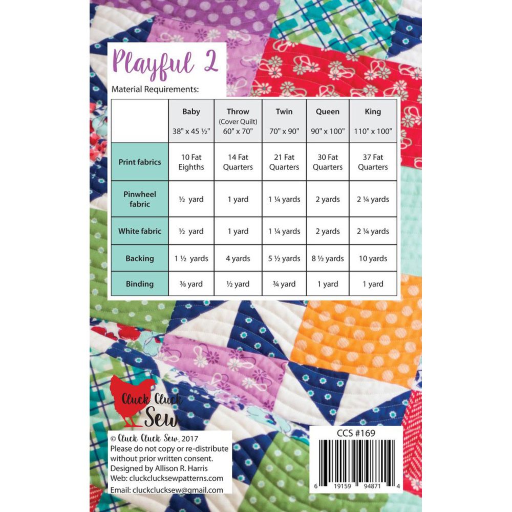 Playful 2 Quilt Pattern image # 77921