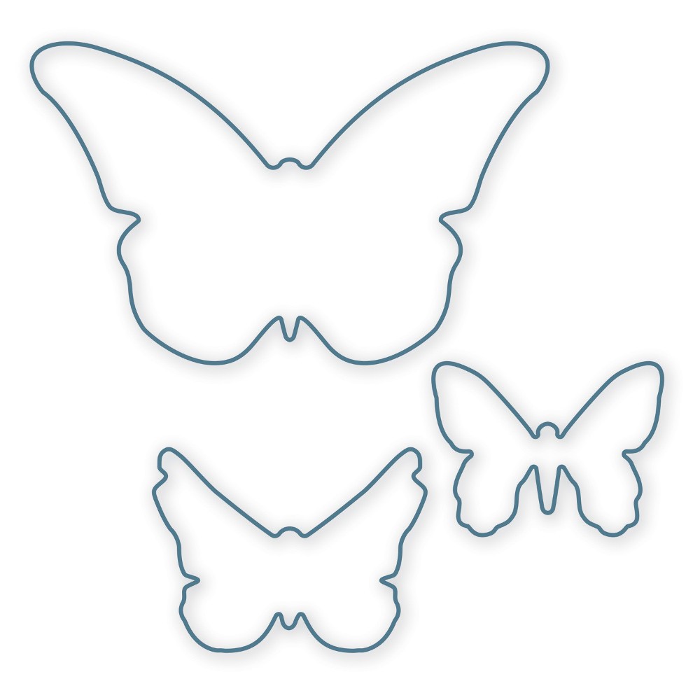 Crafter's Edge, Beautiful Butterflies 3 Piece Die Set image # 50351