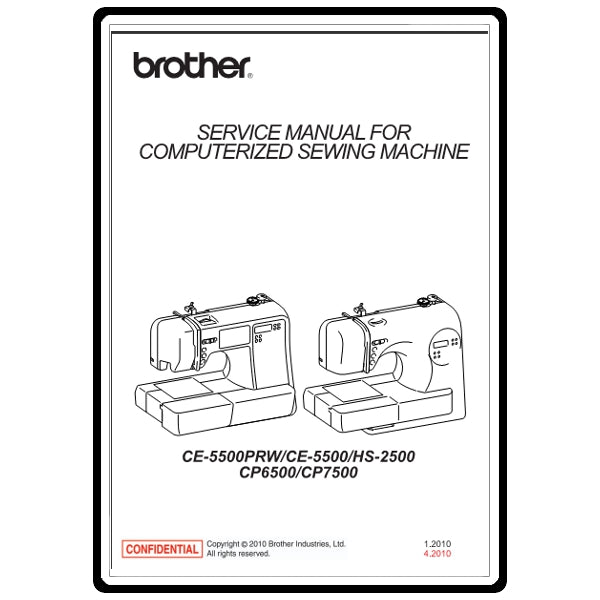 Service Manual, Brother CE5500 image # 5849