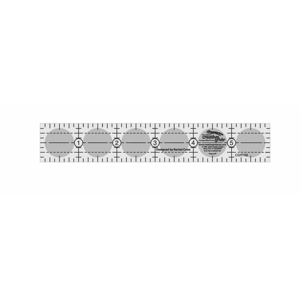 Quilting Ruler 1" x 6", Creative Grids image # 28905