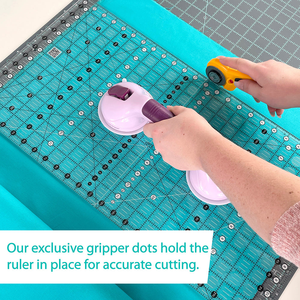Creative Grids, Big Easy Quilt Ruler 12-1/2" x 24-1/2" image # 73432