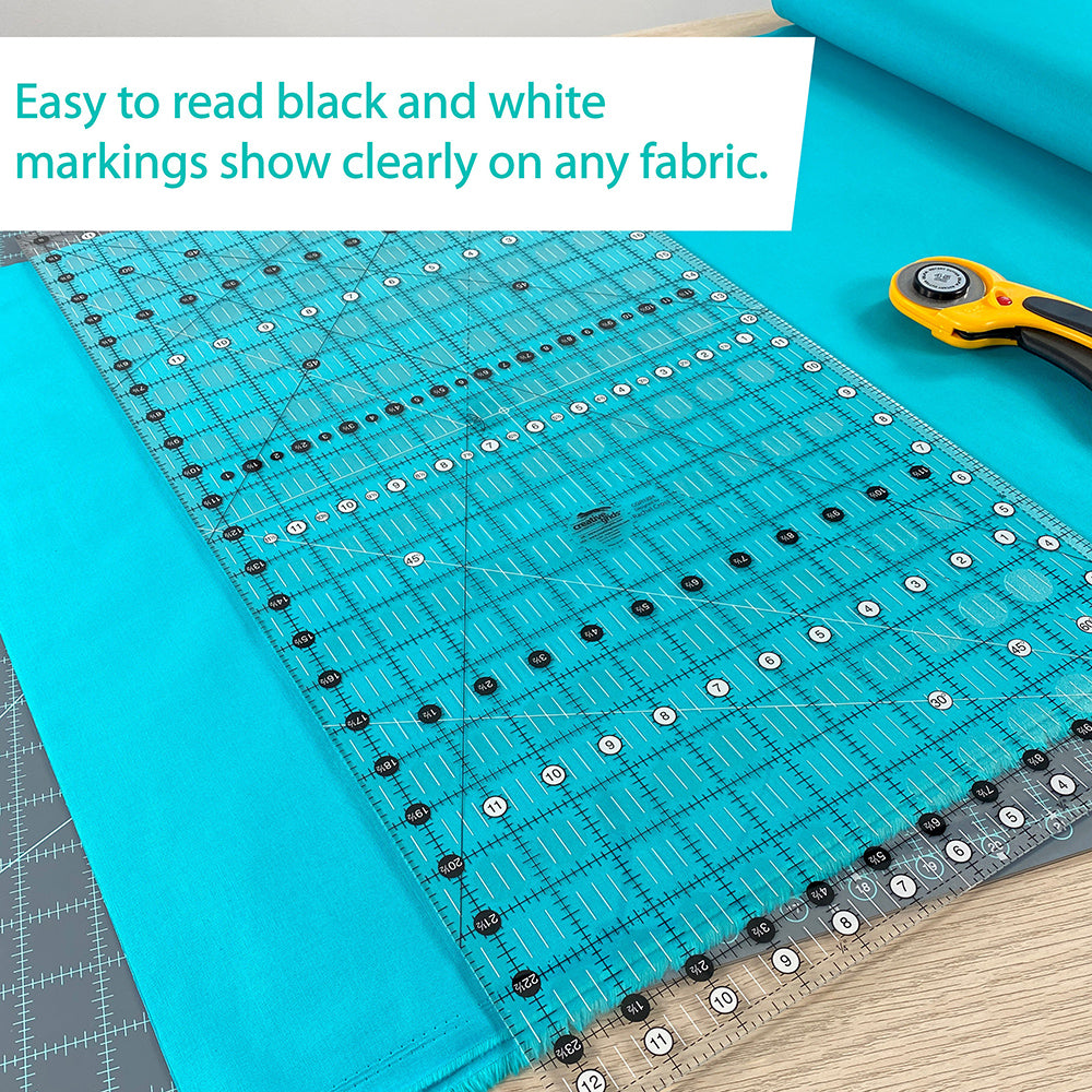 Creative Grids, Big Easy Quilt Ruler 12-1/2" x 24-1/2" image # 73430