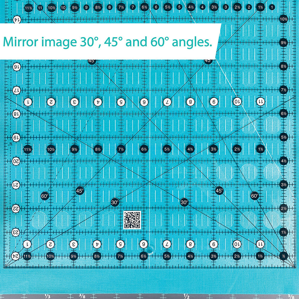 Creative Grids, Big Easy Quilt Ruler 12-1/2" x 24-1/2" image # 73431