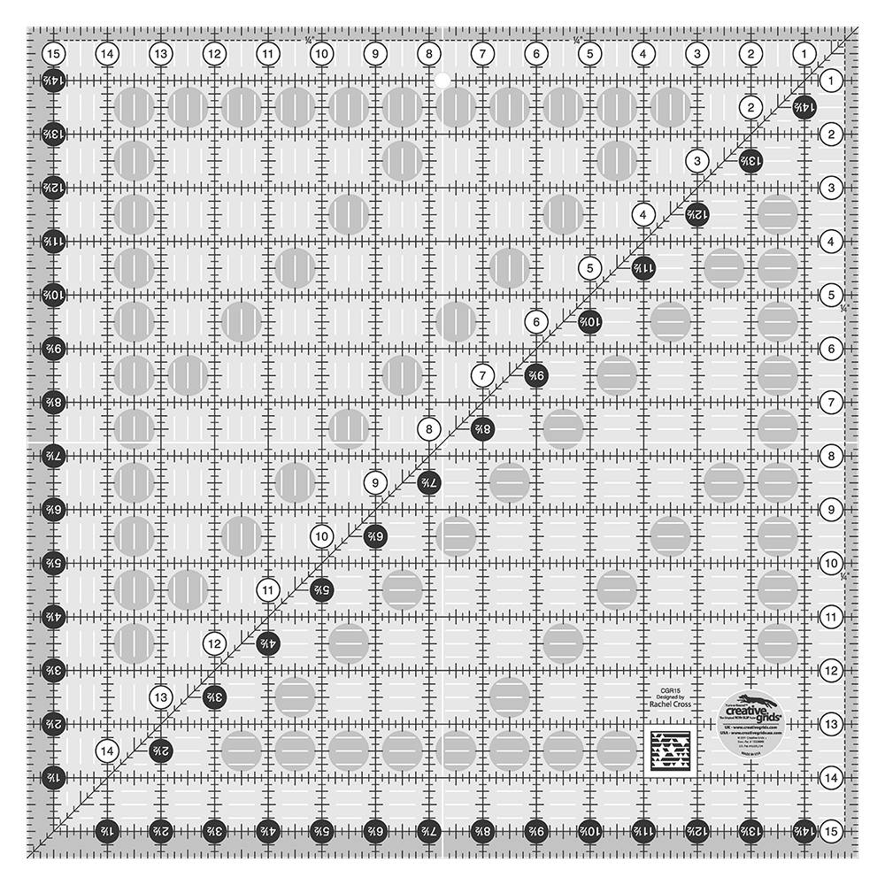 Quilting Ruler 15-1/2" Square, Creative Grids image # 28914