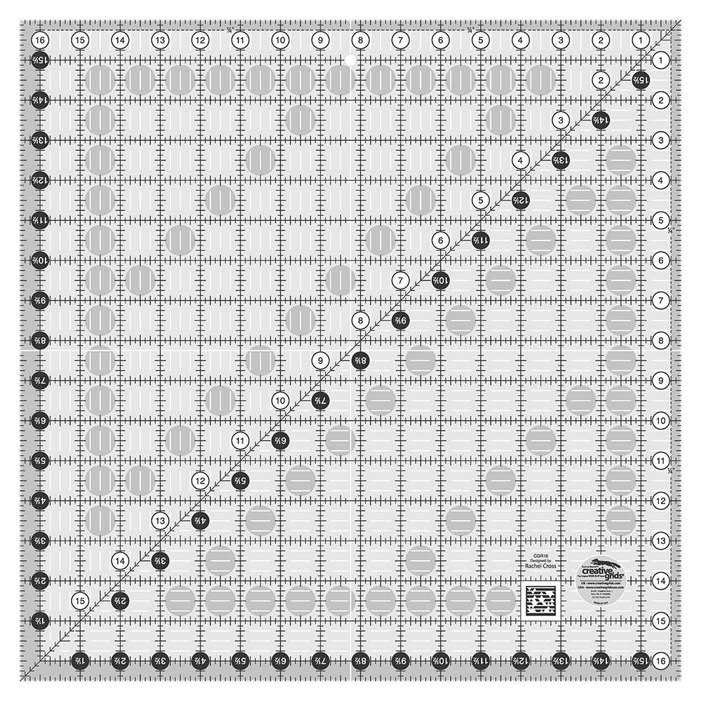 Quilting Ruler 16-1/2" Square, Creative Grids image # 28918