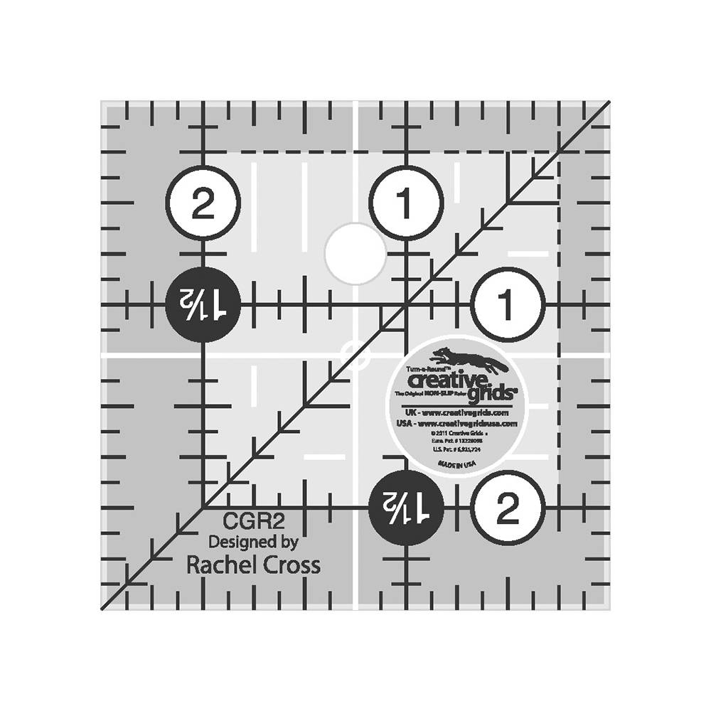 Quilting Ruler 2-1/2" Square, Creative Grids image # 28923