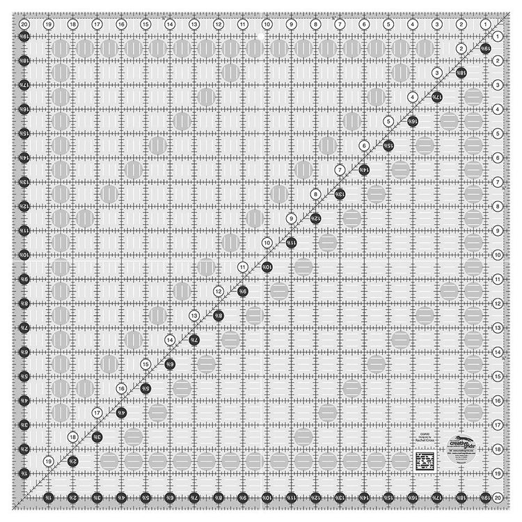 Quilting Ruler 20-1/2" Square, Creative Grids image # 28924
